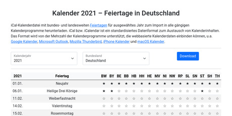 (c) Feiertage-kalender.de